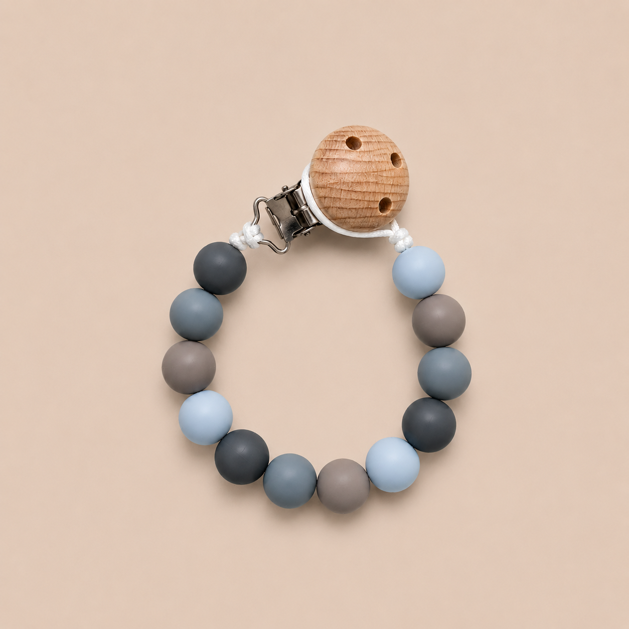 Donkergrijs/grijs/taupe/blauw